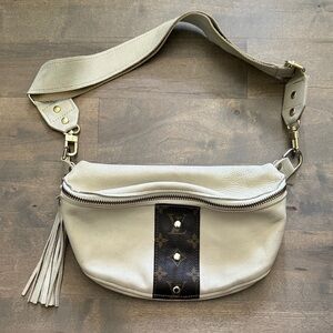 Beaudin Designs Leather Louis Vuitton repurposed Bumbag